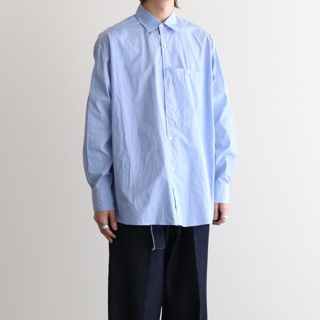 YOKE - 【YOKE】STRIPE OVERSIZED BIG POCKET SHIRTの通販 by m's shop