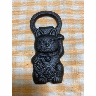 【お値下げ】招き猫 及源鋳造 南部鉄器 鉄製 栓抜き(その他)