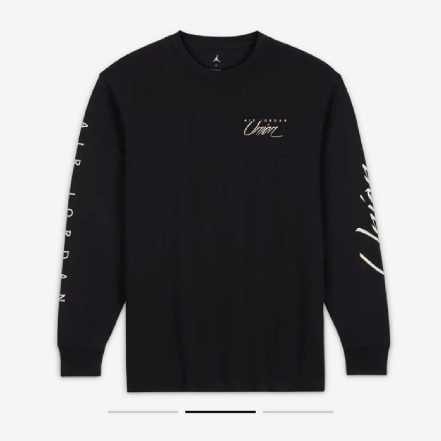 Jordan Brand（NIKE）(ジョーダン)のジョーダン x ユニオン ロングスリーブ Tシャツ "ブラック" M メンズのトップス(Tシャツ/カットソー(半袖/袖なし))の商品写真