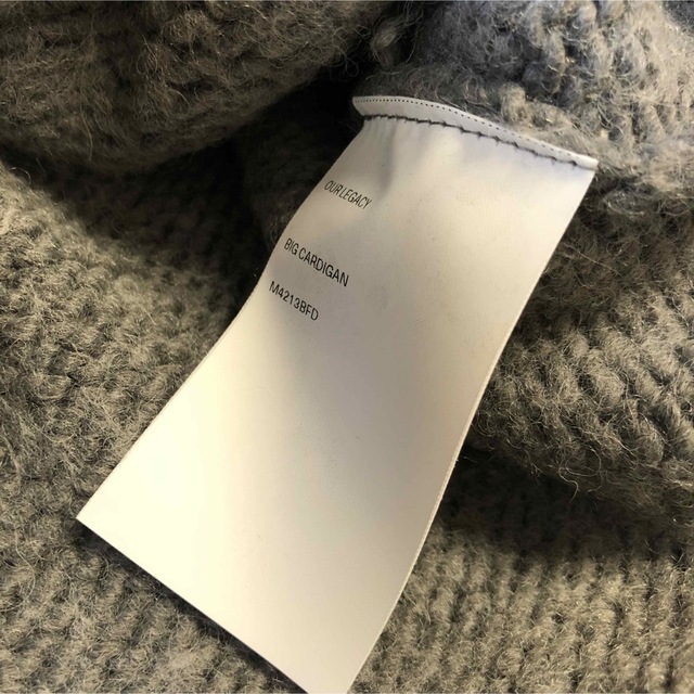 新品未着用Our legacy BIG CARDIGAN グレー 46 新着ランキング 19584円