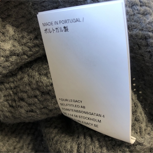 新品未着用Our legacy BIG CARDIGAN グレー 46 新着ランキング 19584円