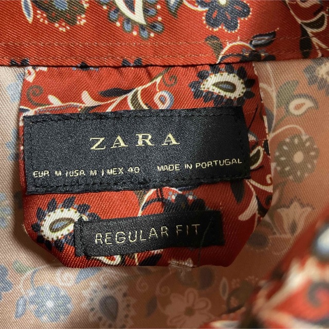 ZARA(ザラ)の美品　ZARA ザラ　長袖シャツ　総柄　派手　メンズMサイズ メンズのトップス(シャツ)の商品写真