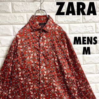 ザラ(ZARA)の美品　ZARA ザラ　長袖シャツ　総柄　派手　メンズMサイズ(シャツ)