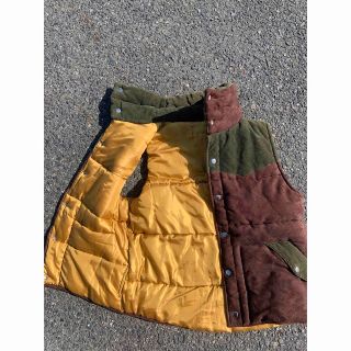 ザノースフェイス(THE NORTH FACE)の【80's vintage】Y2K パッチワーク　デザイン　ダウンベスト(ダウンベスト)