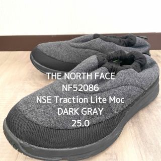 ザノースフェイス(THE NORTH FACE)の【ザノースフェイス】ヌプシトラクションライトモック 冬靴 美品 灰色 25.0(スリッポン/モカシン)