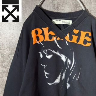 オフホワイト(OFF-WHITE)の[大人気]　オフホワイト　スウェット　ダメージ加工　超ゆるだぼ　XXL 古着感◎(スウェット)