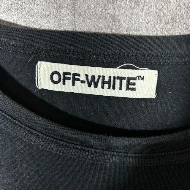 OFF-WHITE(オフホワイト)の[大人気]　オフホワイト　ロングTシャツ　背面ビックプリント◎　存在感◎　レア◎ メンズのトップス(Tシャツ/カットソー(七分/長袖))の商品写真