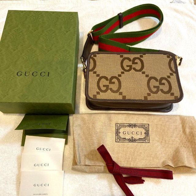 GUCCI グッチ　ジャンボgg ボディバッグ