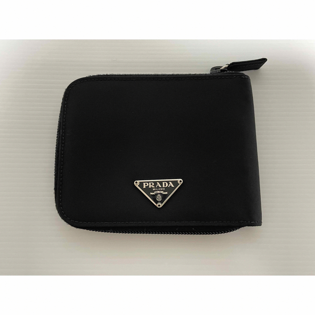 プラダ PRADA ラウンドジップ 折財布 二つ折り 財布 メンズ