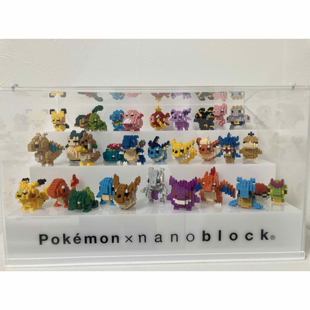 ポケモン　ナノブロック　ディスプレイケースキャラクターグッズ