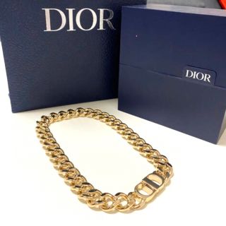 ディオールオム(DIOR HOMME)の20SS DIOR CD ICON チェーンリンク ネックレス 真鍮 ゴールド(ネックレス)