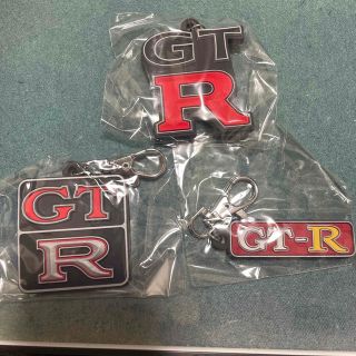 ニッサン(日産)のGTR ラバーキーホルダー　3点セット(キーホルダー)