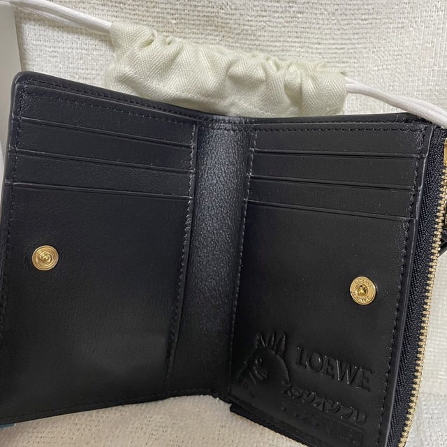 ロエベ LOEWE ハウルの動く城 バッグ ストラップ カルシファー 財布 黒