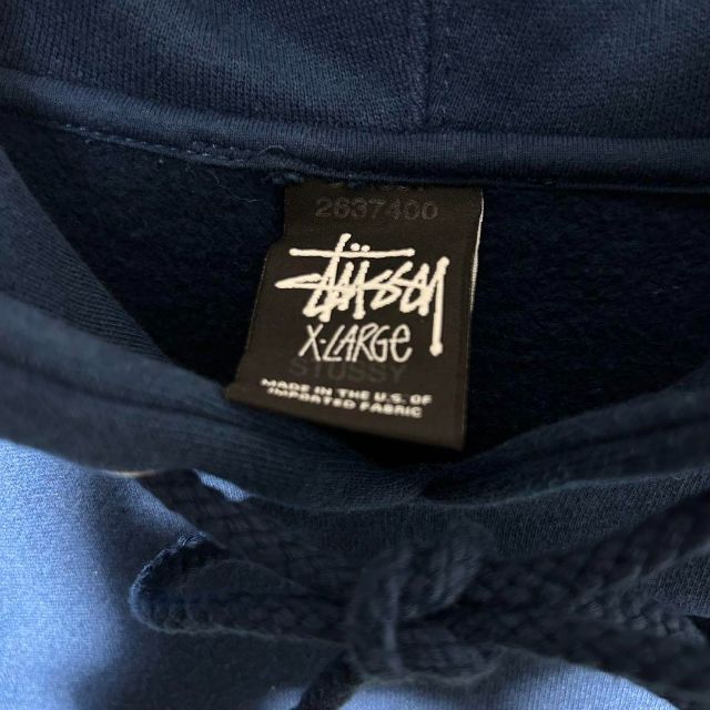 【激レア】STUSSY ステューシー　スウェット　トレーナー　ゆるだぼ　ネイビー