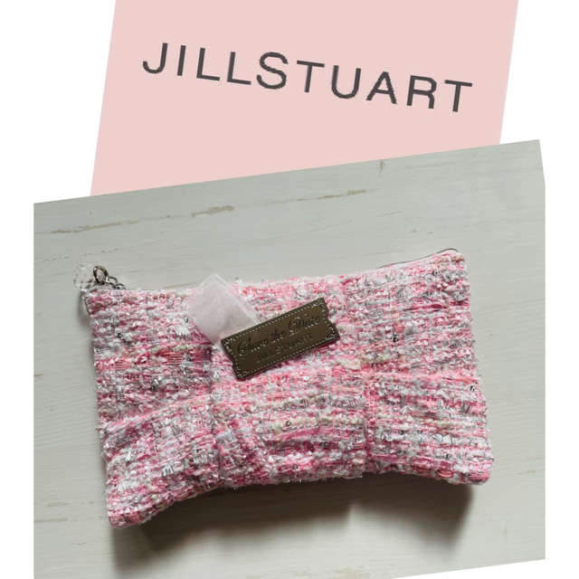 JILLSTUART(ジルスチュアート)のJILLSTUART ★ ツイード ポーチ レディースのファッション小物(ポーチ)の商品写真