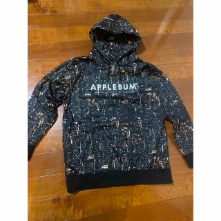 希少 APPLEBUM アップルバム 夜景総柄サイドジップパーカー