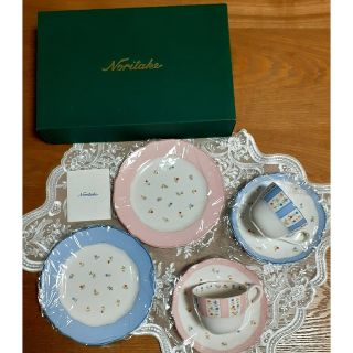 ノリタケ(Noritake)の希少 ノリタケ トゥルーラブ ティータイムペアセット カップ&ソーサー 新品(食器)