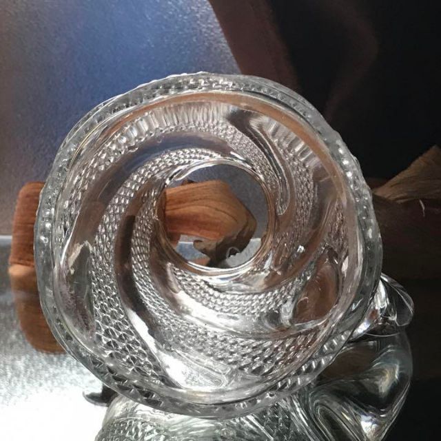 美しいオールドバカラBACCARATセルパンタンSERPENTINE水差し 特大 - その他