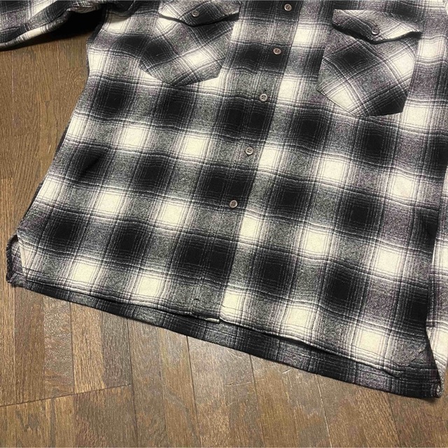 L pendleton 60s 〜 70s オンブレチェック ウールシャツ 4