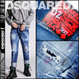 ディースクエアード(DSQUARED2)のD2 SAILOR DSQUARED2ディースクエアードブルースポットデニム48(デニム/ジーンズ)