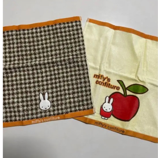 miffy(ミッフィー)の【新品】ミッフィー　ハンドタオル　2枚セット　ウォッシュタオル インテリア/住まい/日用品の日用品/生活雑貨/旅行(タオル/バス用品)の商品写真