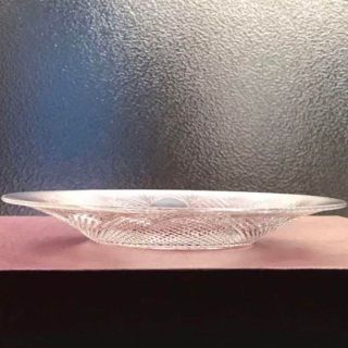 レッド系 美オールドバカラ ノナンクールNonancourtプレート激レア