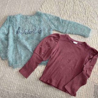 ザラキッズ(ZARA KIDS)のZARA 女の子116㎝　トップス2点　まとめ売り(Tシャツ/カットソー)