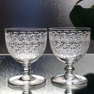 バカラ(Baccarat)の希少オールドバカラBACCARATローハンRohan ポルトワイングラスペア(その他)