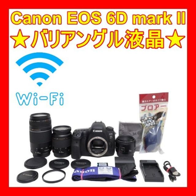 ❤バリアングル液晶❤Canon EOS 6D mark II❤フルサイズカメラ❤