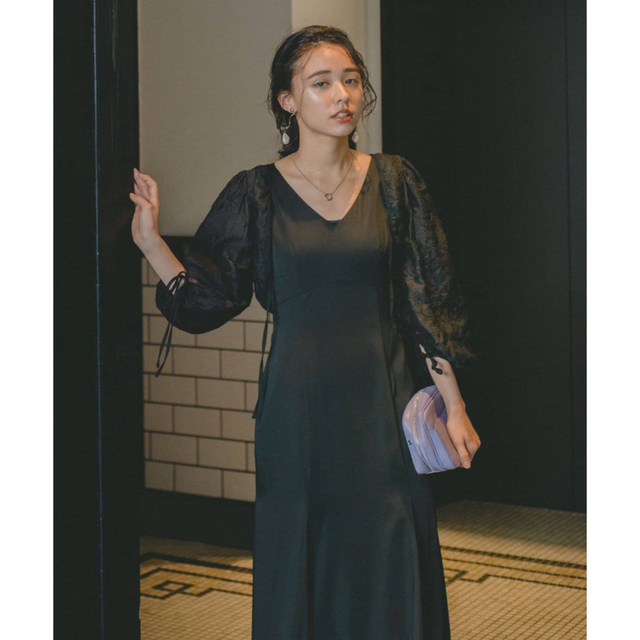 Kastane(カスタネ)のKastane結婚式/オケージョンドレス2piece layered dress レディースのワンピース(ロングワンピース/マキシワンピース)の商品写真