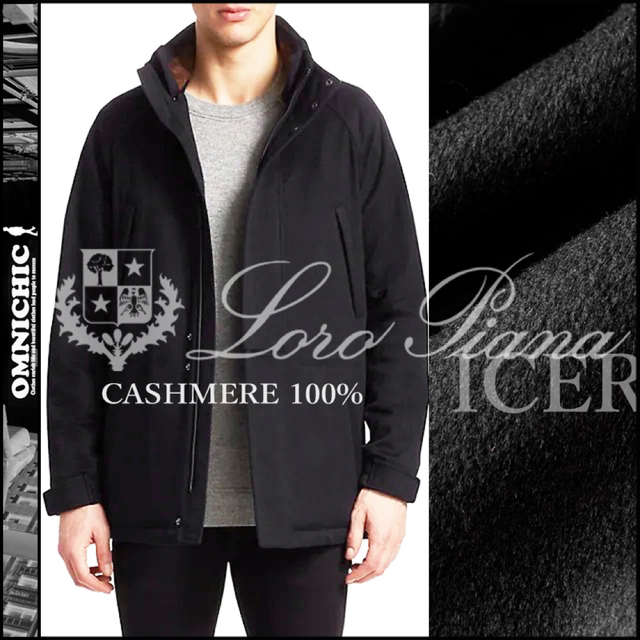 新70万カシミア100/ロロピアーナ/ICER/中綿STORMSYSTEMコート