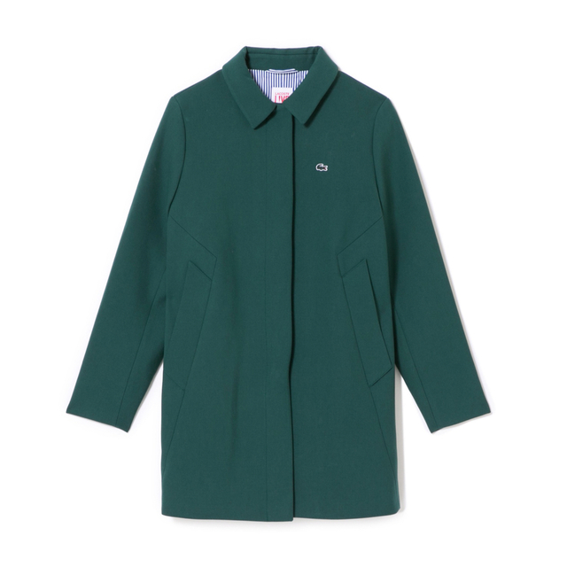 LACOSTE(ラコステ)のLACOSTE ダブルファイス コート グリーン 緑 ラコステ レディースのジャケット/アウター(ピーコート)の商品写真