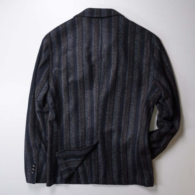 □新品10万PAOLONIパオローニストライプジャージーテーラード