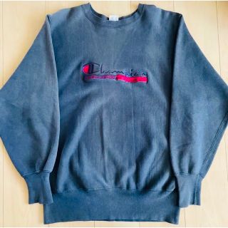 90s 刺繍ロゴ　チャンピオン　リバースウィーブ(スウェット)