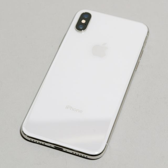 Apple iPhoneX silver 256GB simフリー　アップル携帯