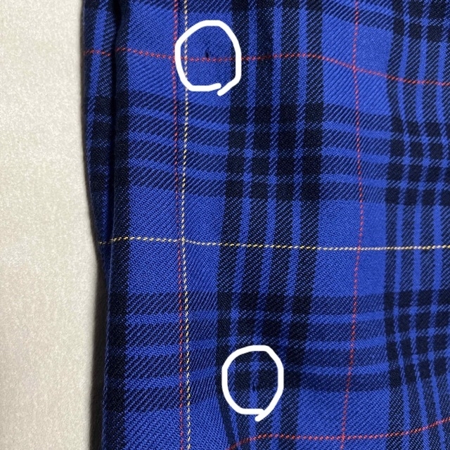 Christian Dior(クリスチャンディオール)のChristian Dior 毛100%ブルーチェック膝丈スカート　size M レディースのスカート(ひざ丈スカート)の商品写真