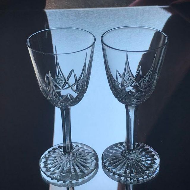 Baccarat - 清楚なオールドバカラBACCARATエプロンEpronワイングラス