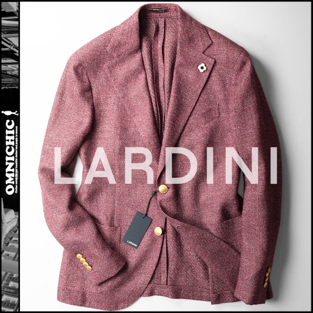 超美品 LARDINI - 金ボタン新品LARDINIラルディーニウールシルクリネン