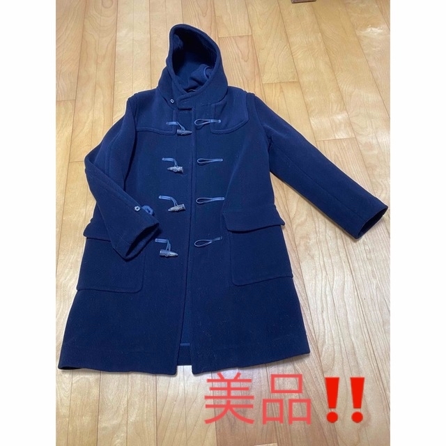 美品 22AW SABY サバイ メルトン ダッフル コート 2黒 112N▲