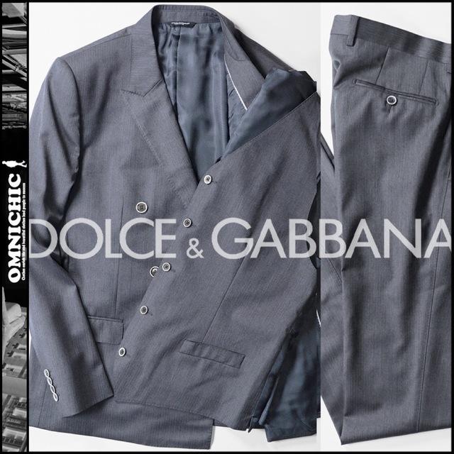 DOLCE&GABBANA(ドルチェアンドガッバーナ)の新品39万DOLCE&GABBANAドルチェ＆ガッバーナウール3ピーススーツ52 メンズのスーツ(セットアップ)の商品写真