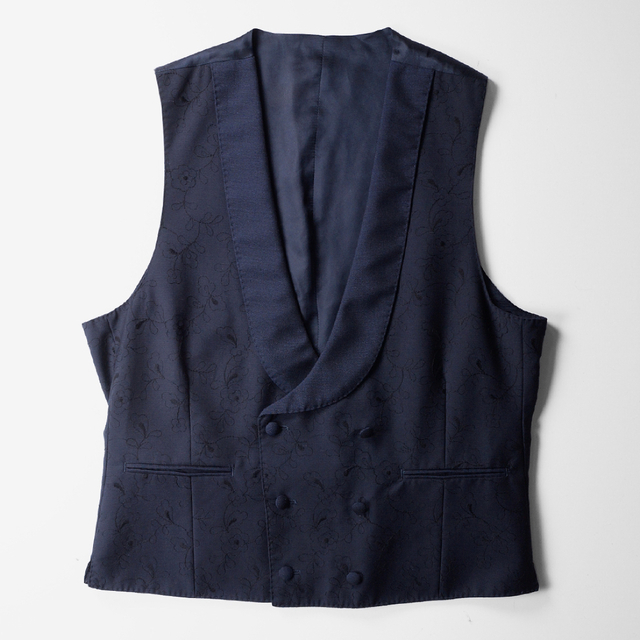 新品20万LARDINI】ラルディーニ3ピース刺繍ベストピークドラペルスーツ