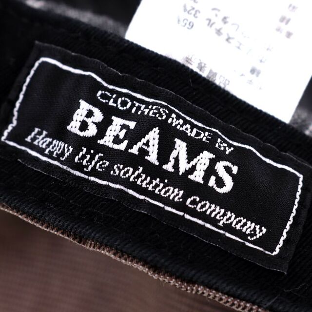 BEAMS(ビームス)のビームス キャスケット コットン/リネン混 キャップ 帽子 ブランド シンプル レディース メンズ ブラウン BEAMS メンズの帽子(キャスケット)の商品写真