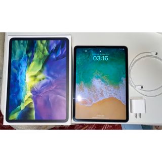 アイパッド(iPad)のアップル iPad Pro 11インチ 第2世代 128GB シルバー (ノートPC)