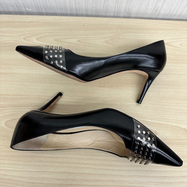 JIMMY CHOO - 【M886】美品 ジミーチュウ 39 HAZEL レザー ヒール ...