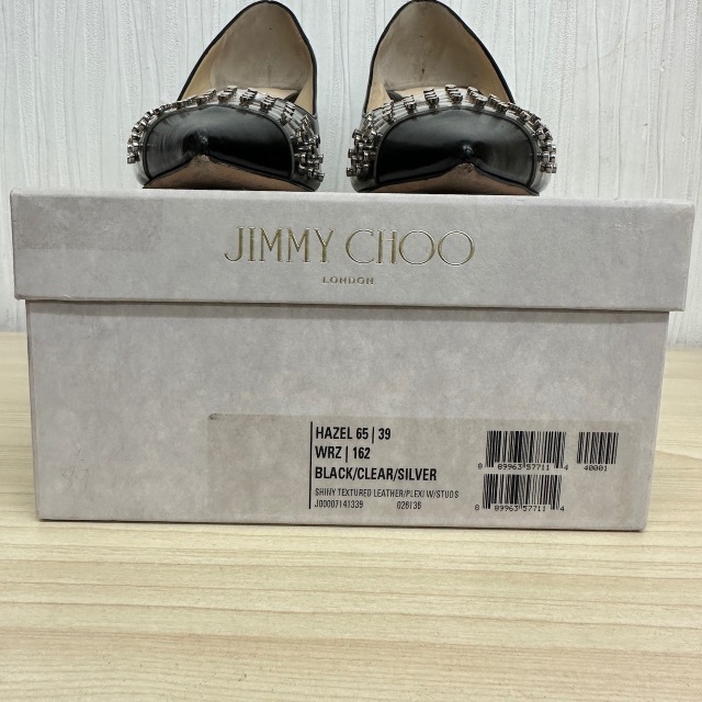 JIMMY CHOO(ジミーチュウ)の【M886】美品 ジミーチュウ 39 HAZEL レザー ヒール パンプス レディースの靴/シューズ(ハイヒール/パンプス)の商品写真