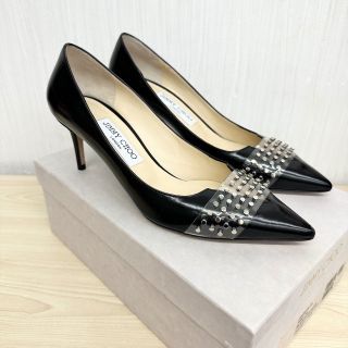 ジミーチュウ(JIMMY CHOO)の【M886】美品 ジミーチュウ 39 HAZEL レザー ヒール パンプス(ハイヒール/パンプス)