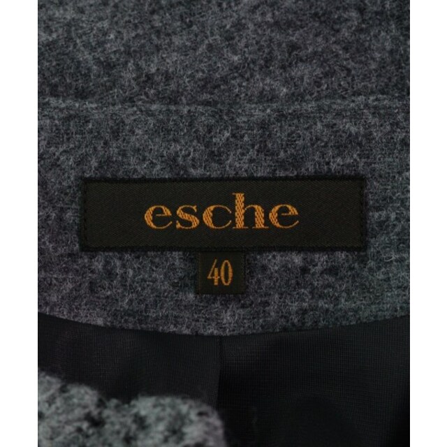 esche エッシュ ノーカラージャケット 40(M位) グレー等(ミックス)