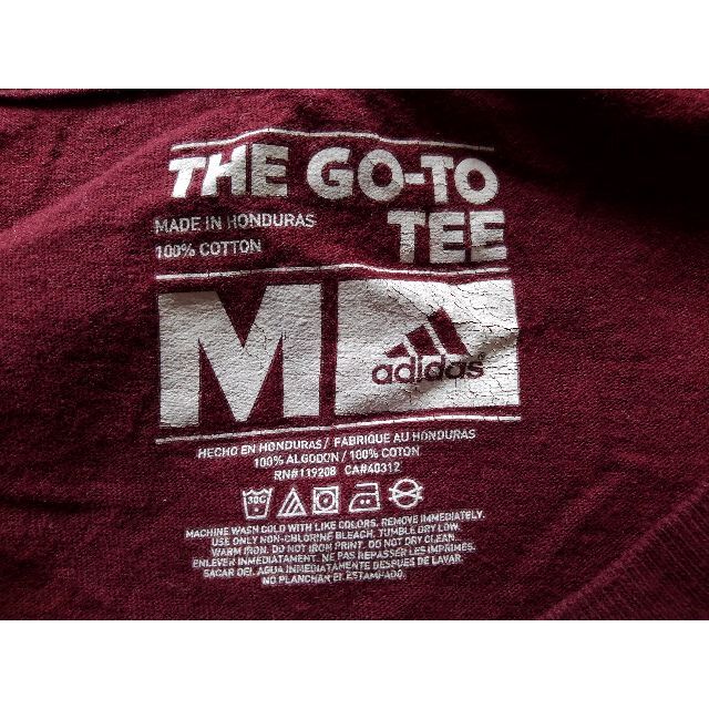 adidas(アディダス)の993x【春夏コーデ】アディダス US古着 Tシャツ ロゴプリント Ⅿサイズ メンズのトップス(Tシャツ/カットソー(半袖/袖なし))の商品写真