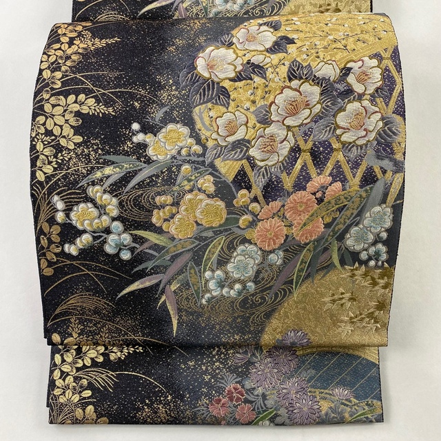 袋帯 美品 名品 六通 正絹 【中古】 lama.waykanankab.go.id