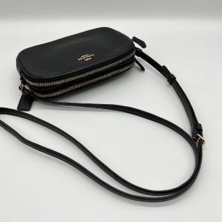 免税販売 美品 コーチ レザー ショルダーバッグ ピンク ダブル